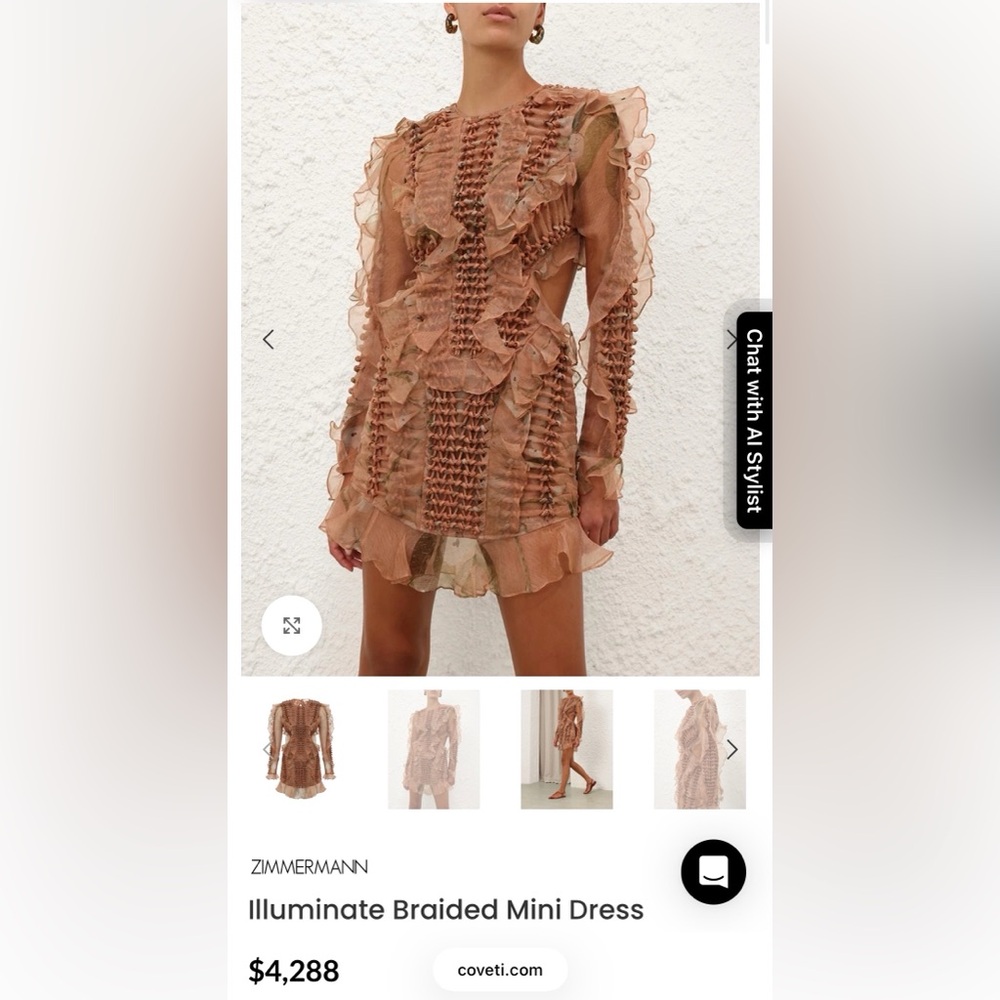 ZIMMERMANN
Illuminate Braided Mini Dress